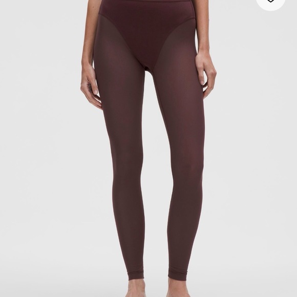 Lululemon Goodnight Plum Set – Nulu HR Mesh Tights (2) + Tank (XS) – NWT - Picture 4 of 7